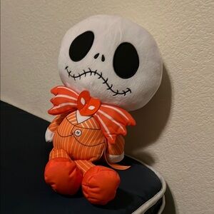 Skeleton Plush Toy with Orange Stripes
